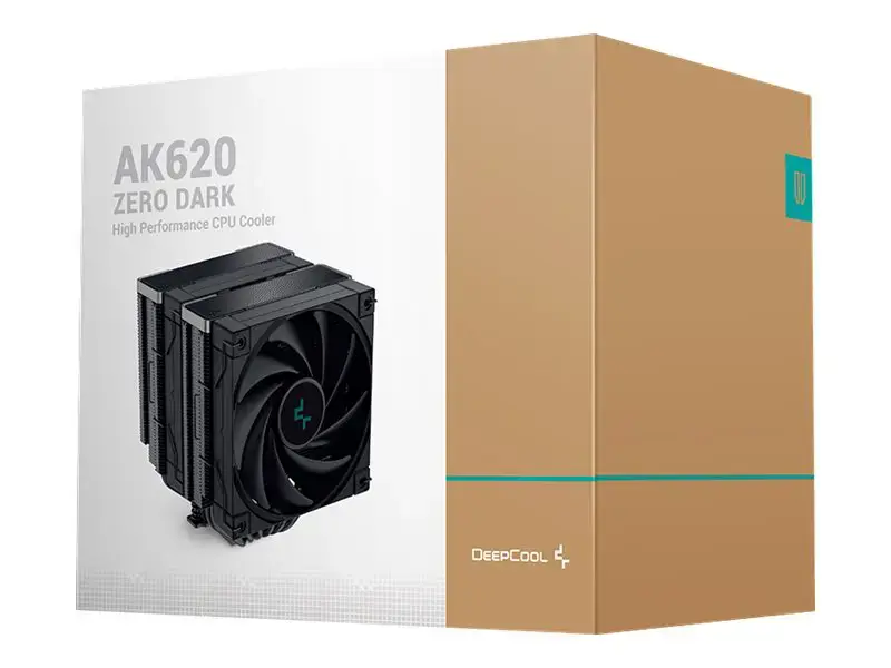 "DeepCool AG620 ZERO DARK", Oro aušintuvas, 12 cm, 500 aps/min, 1850 aps/min, 28 dB, 68,99 cfm