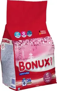 Skalbimo milteliai BONUX, Radiant Rose 2,34Kg /36sk.