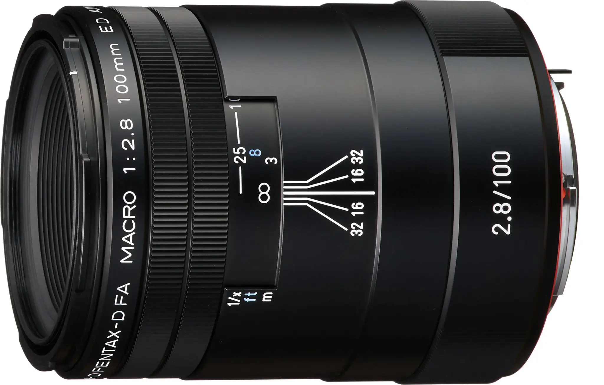 HD Pentax D-FA 100mm f/2.8 Macro ED AW objektyvas, juodas