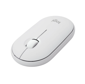 "Logitech Pebble 2 M350s", dvipusis, optinis, RF belaidis + "Bluetooth", 4000 DPI, baltas