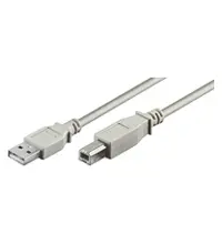 "Logilink" USB 2.0 jungiamasis kabelis USB A vyriškas, USB B vyriškas, 5 m, pilkas