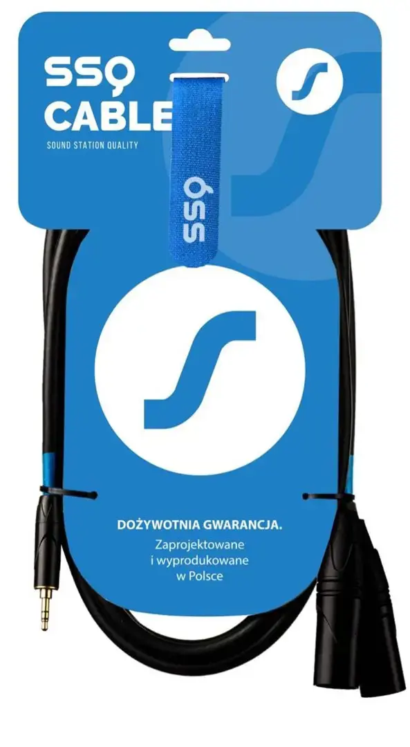 SSQ MIXLR3 - 3,5 mm stereofoninis lizdas - 2x XLR išorinis lizdas