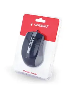 GEMBIRD MUS-4B-01-GB Gembird optinė pelė MUS-4B-01-GB, 1200 DPI, USB, juoda/ erdviai pilka