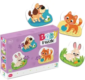 Dodo didelių detalių dėlionė Naminiai gyvūnai (3 dėlionės)