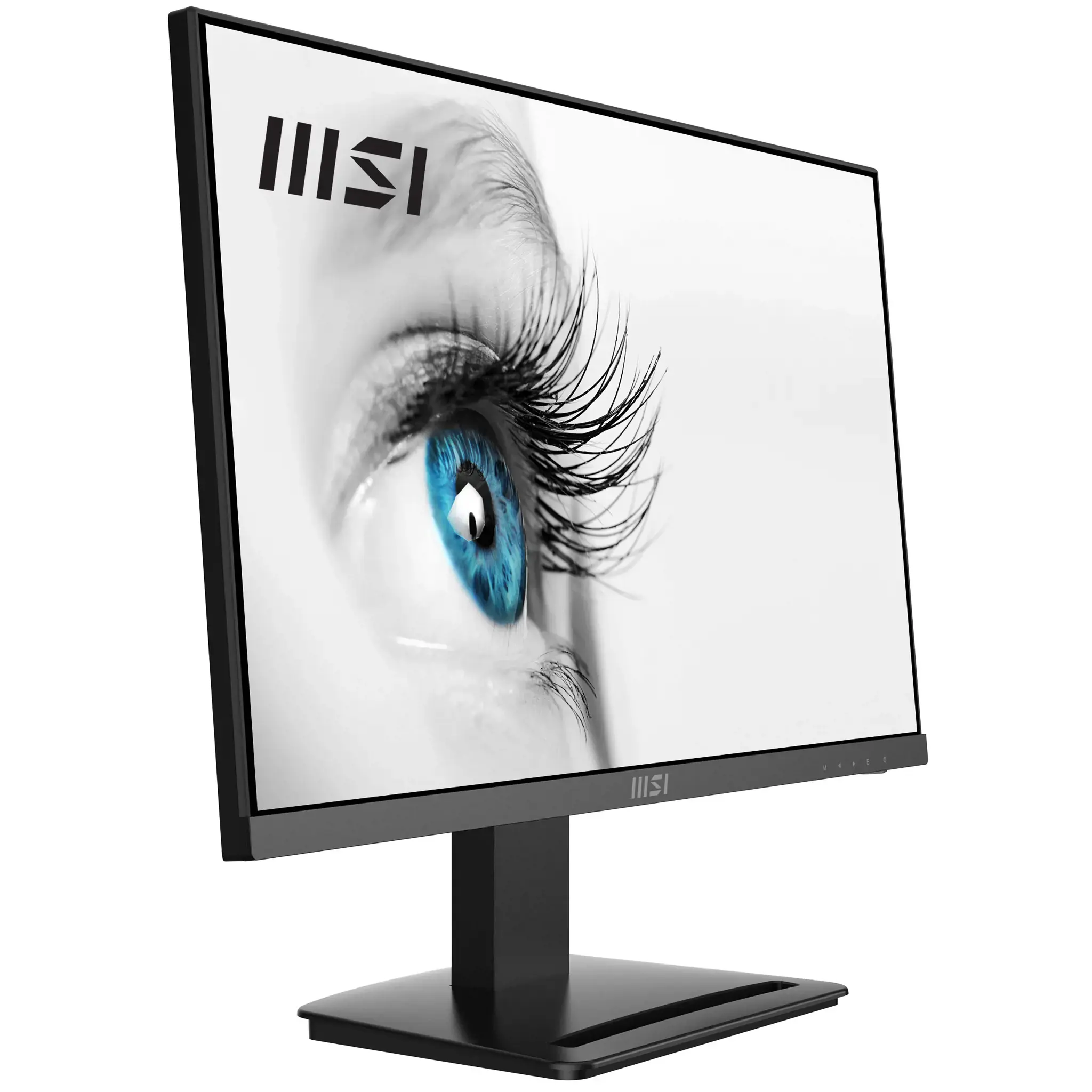 MSI Pro MP243X 23,8 colių monitorius, "Full HD" (1920 x 1080), 100 Hz, IPS, 4 ms, HDMI, "DisplayPort", įmontuoti garsiakalbiai, apsaugotas nuo atspindžių, nuo mirgėjimo, mažiau mėlynos šviesos, sertifikuotas TÜV, VESA, "Kensington", juodas, 60,5 cm (23,8"), 1920 x 1080 taškų, "Full HD", 1 ms, juodas