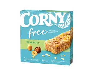 CORNY FREE su lazdyno riešutais, 6*20g