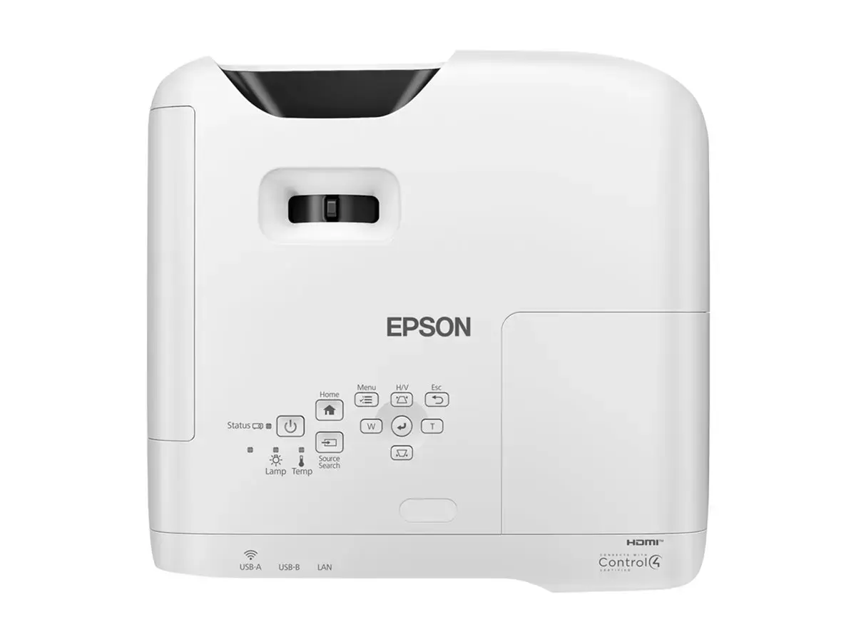 Epson EB-W56S Short throw Projektorius 3LCD WUXGA 1920x1200, 3700 ANSI liumenų, Wi-Fi, Balta
