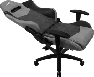Aerocool DUKE AeroSuede, universali žaidimų kėdė, 150 kg, 125 kg, nailonas, plienas, juoda, pilka