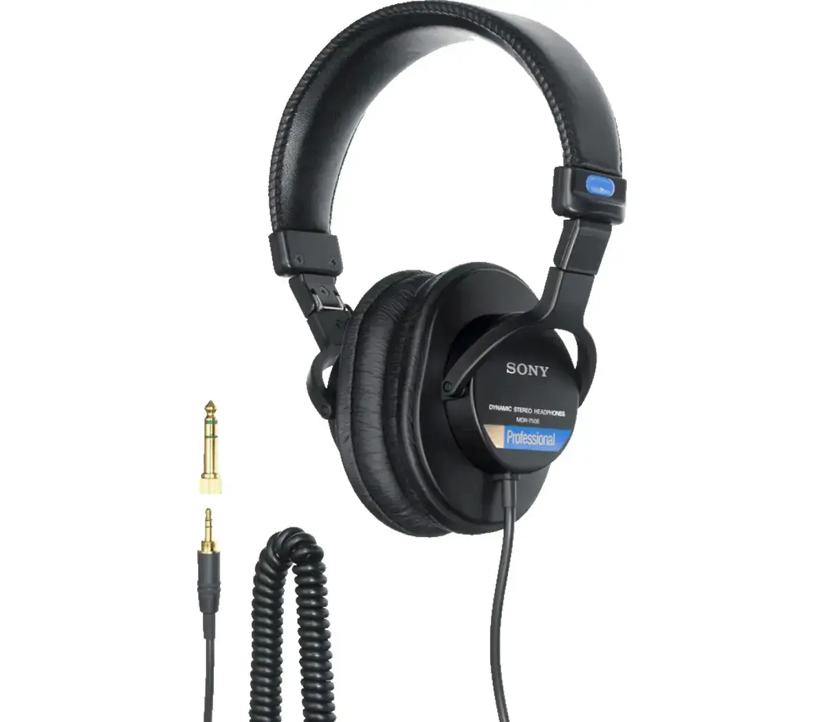 "Sony" MDR7506, laidinės, 10-20000 Hz, scenos/studijos, 230 g, ausinės, juodos spalvos