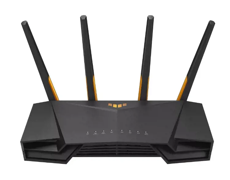 ASUS TUF-AX4200, "Wi-Fi 6" (802.11ax), dviejų dažnių (2,4 GHz / 5 GHz), Ethernet LAN, juodas, stalinis maršrutizatorius