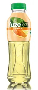 Negazuotas citrusų skonio gėrimas FUZE TEA, su žaliosios arbatos ekstraktu, 0,5l PET D