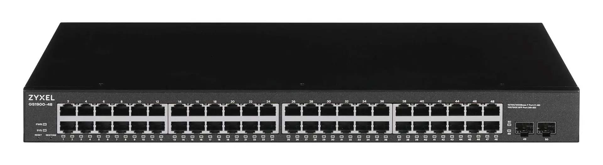 Zyxel GS1900-48-EU0102F, L2, Gigabit Ethernet (10/100/1000), montavimas į stovą