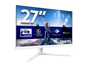 Philips 27M2N5901A/00 | 27 " | Fast IPS | UHD | 16:9 | 160 Hz | 1 ms | 3840 x 2160 pixels | 350 cd/m² | HDMI ports quantity 2 | White