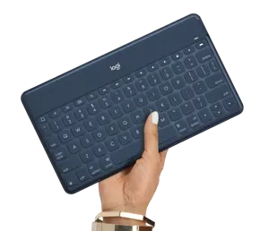 Logitech Keys-To-Go, UK International, 1.7 cm, 1.2 mm, Apple, iPad, iPhone, Apple TV, Blue