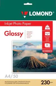 Blizgus Fotopopierius Lomond, A4, 230 g/m², 50 psl.