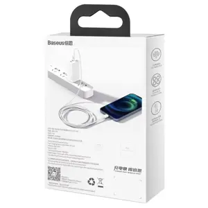 "Baseus Superior" USB - "Lightning" laidas 2,4A 1 m, baltas ( baltas)