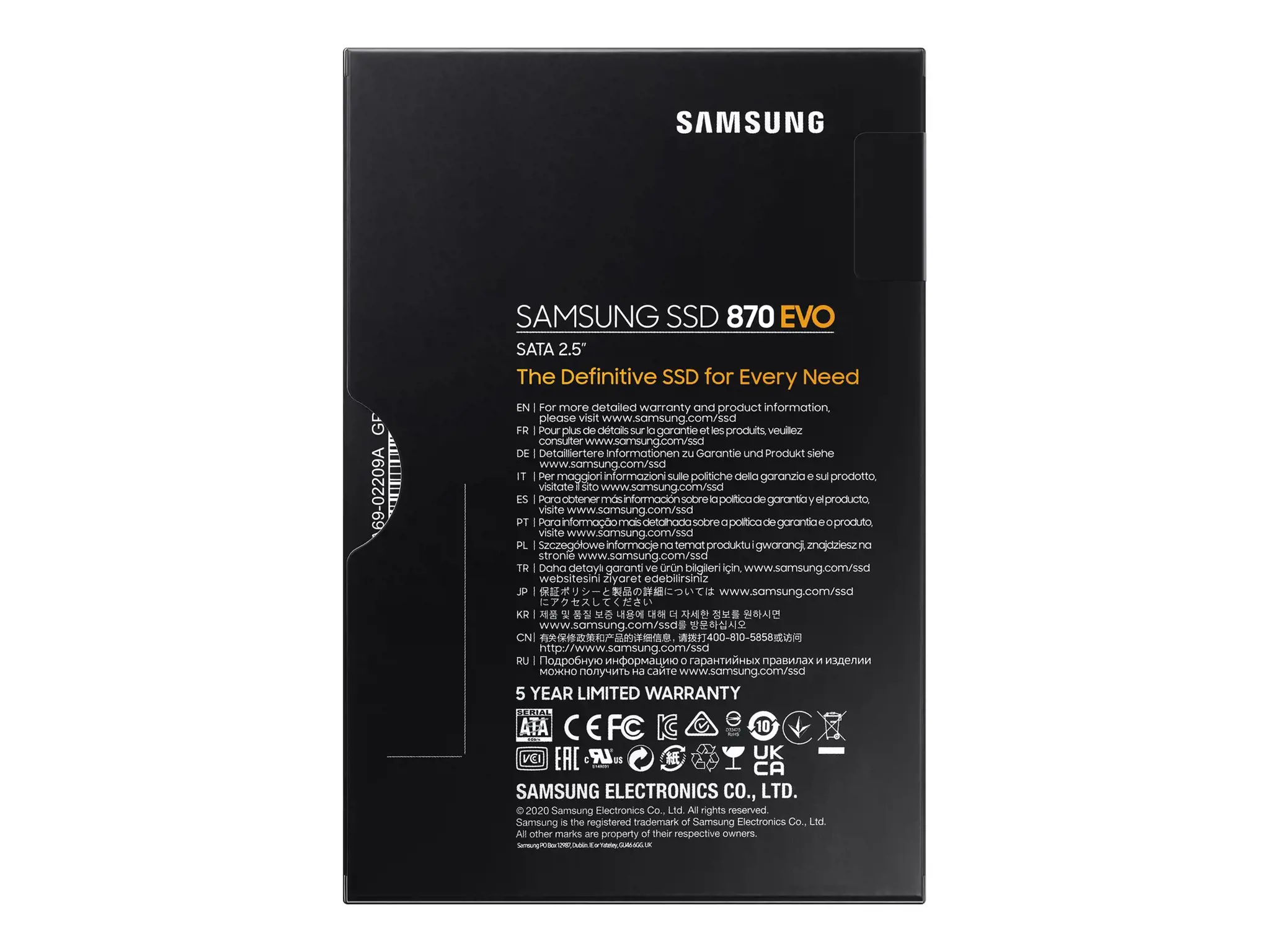 SSD diskas Samsung 870 EVO 250 GB, 2.5", Serial ATA III