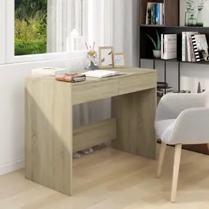 Rašomasis stalas, ąžuolo, 101x50x76,5cm, apdirbta mediena
