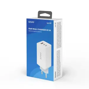 Lādētājs Savio GaN 65W