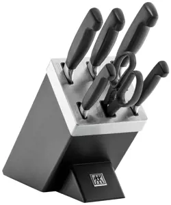 ZWILLING Four Star virtuvinių peilių rinkinys 35145-007-0 7 dalių juodas