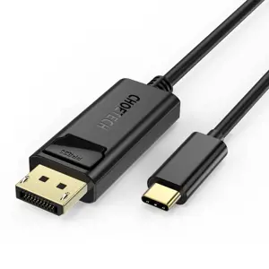 Choetech unidirectional USB Type C monitor video cable - Display Port 4K 1,8m black (XCP-1801BK)