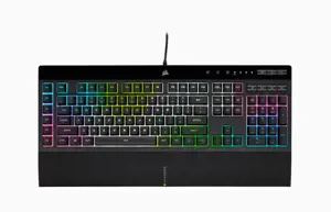 CORSAIR K55 RGB PRO XT žaidimų klaviatūra RGB Rubberdome