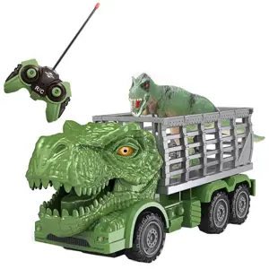 WOOPIE nuotoliniu būdu valdomas automobilis RC dinozauras žalias + figūrėlė
