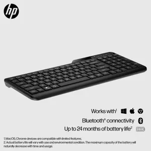 HP 460 Multi-Device Bluetooth Keyboard, Wireless, Bluetooth