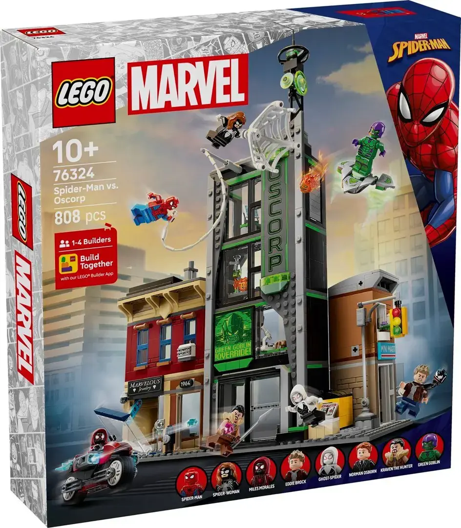 LEGO MARVEL 76324 Spider-Man vs. Oscorp