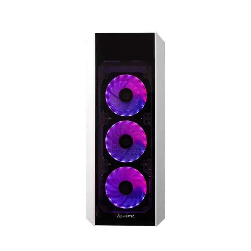 CHIEFTEC Scorpion 3 White edition ATX gaming with 4x120 A-RGB fan 2 tempered glass side and front