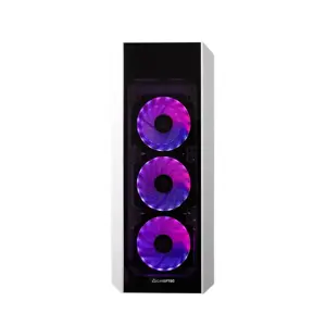 CHIEFTEC Scorpion 3 White edition ATX gaming with 4x120 A-RGB fan 2 tempered glass side and front