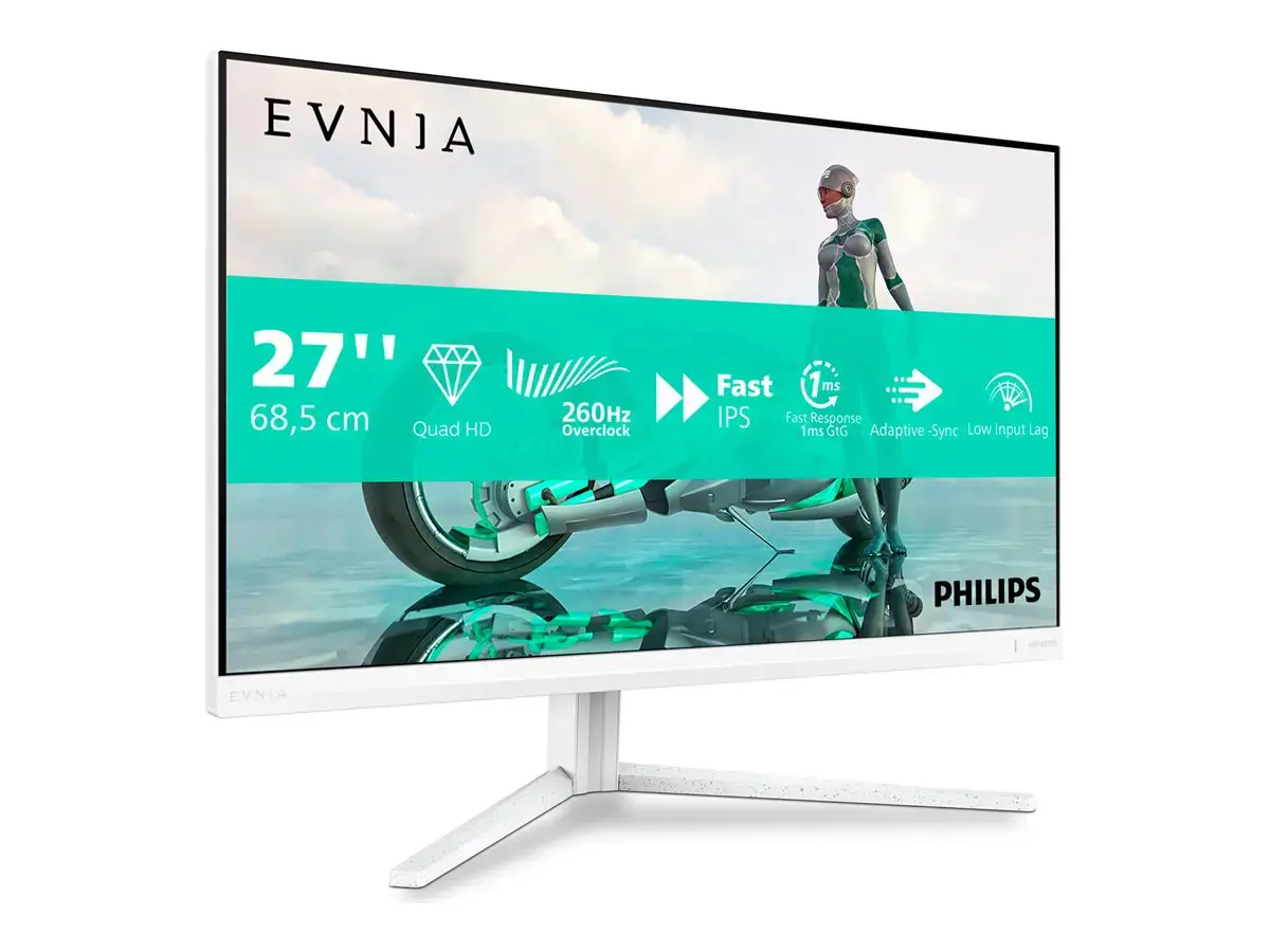 Philips 27M2N3501PA/00 | 27 " | Fast IPS | Quad HD | 16:9 | 260 Hz | 1 ms | 2560 x 1440 pixels | 300 cd/m² | HDMI ports quantity 2 | White