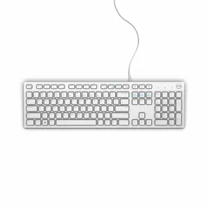 DELL KB216, pilno dydžio (100 %), USB, QWERTY, balta
