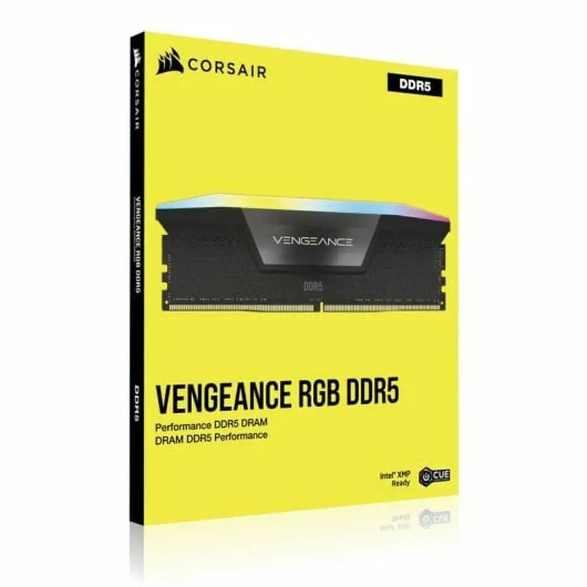CORSAIR VENGEANCE RGB 32GB 2x16GB DDR5 6000MT/s DIMM Unbuffered 36-44-44-96 Std PMIC XMP 3.0 Black Heatspreader PCB 1.4V