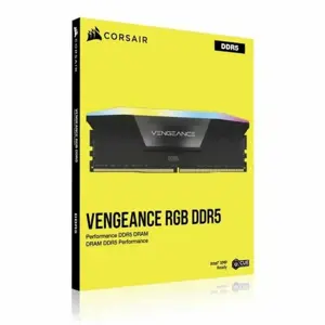 CORSAIR VENGEANCE RGB 32GB 2x16GB DDR5 6000MT/s DIMM Unbuffered 36-44-44-96 Std PMIC XMP 3.0 Black Heatspreader PCB 1.4V