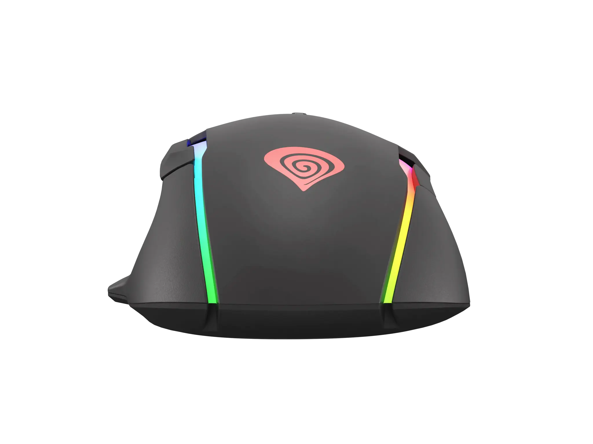 NATEC Genesis žaidimų pelė Xenon 220 optinė 6400DPI su programine įranga RGB apšviesta juoda