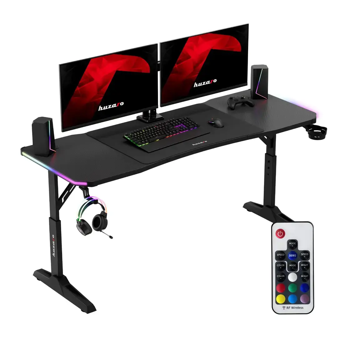 Huzaro Hero 4.6 RGB Black Gaming Desk