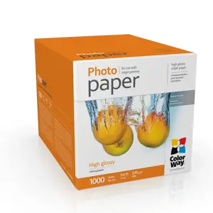 ColorWay Photo Paper, 1000 sheets | High Glossy | 230 g/m² | 10x15