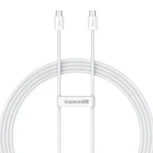 Kabel szybkiego ładowania USB-C do USB-C Baseus Superior 2 100W 2m (biały)
