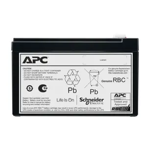 APC APCRBCV210, 12 V, Black, 7 Ah, 1.84 kg, 65 mm, 99 mm