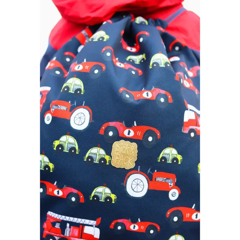 Pick & Pack vaikiškas sportinis maišelis - mašinos