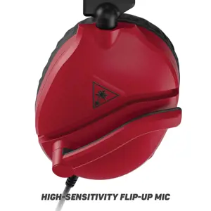 "Turtle Beach Recon 70" žaidimų ausinės, skirtos "Nintendo Switch", laidinės, žaidimų, 20 - 20000 Hz, 571,5 g, ausinės, juodos, raudonos spalvos