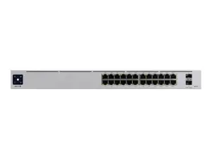 Ubiquiti USW-Pro-24-POE-EU konfigūruojamas gigabitinis antro ir trečio lygmens komutatorius su automatinio nustatymo 802.3at PoE+ ir 802.3bt PoE++ funkcijomis