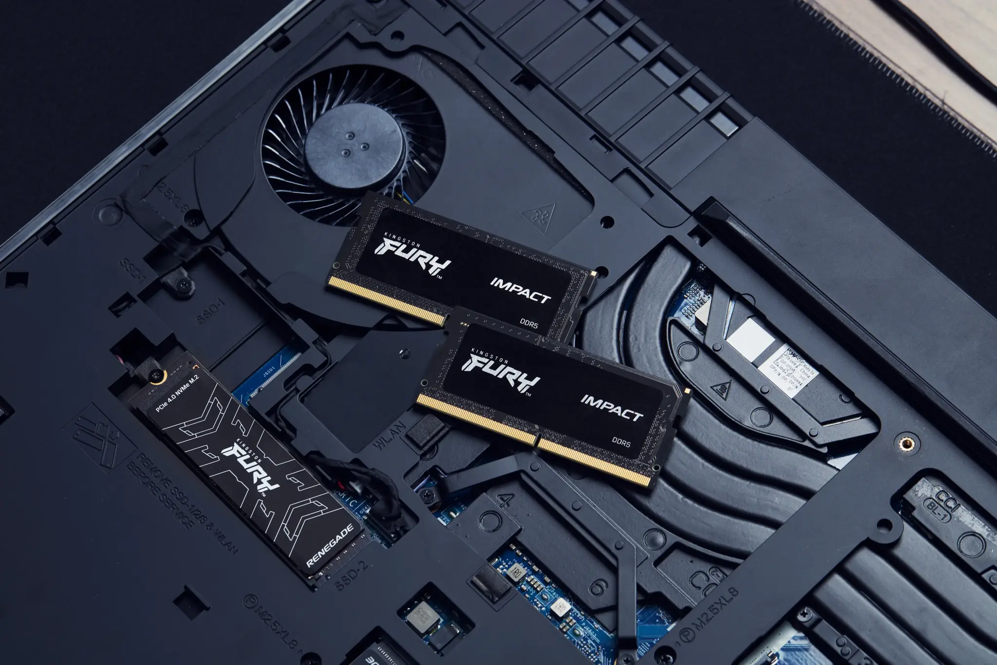 KINGSTON 64GB 5600MT/s DDR5 CL40 SODIMM 2 vnt. rinkinys "FURY Impact PnP