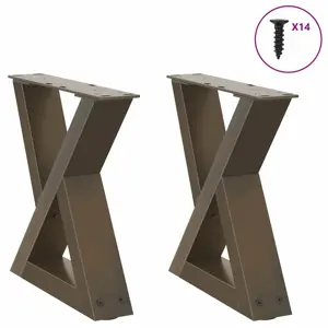Kavos staliuko kojelės, 2 vnt., natūralus plienas, 30x(30-31,3) cm, plienas