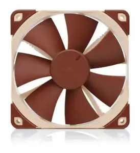 Noctua NOC-NF-F12-PWM kompiuterio aušinimo sistema Kompiuterio korpuso ventiliatorius 12 cm smėlio spalvos, rudas 1 vnt.