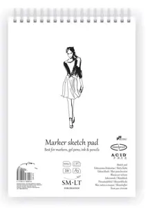 Markerinio popieriaus bloknotas A5 40l 100gsm