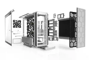 Būkite tylūs! Tylus pagrindas 802 Window White, Midi Tower, PC, Baltas, ATX, EATX, micro ATX, Mini-ITX, Akrilonitrilo-butadieno stirenas (ABS), Plienas, 18,5 cm