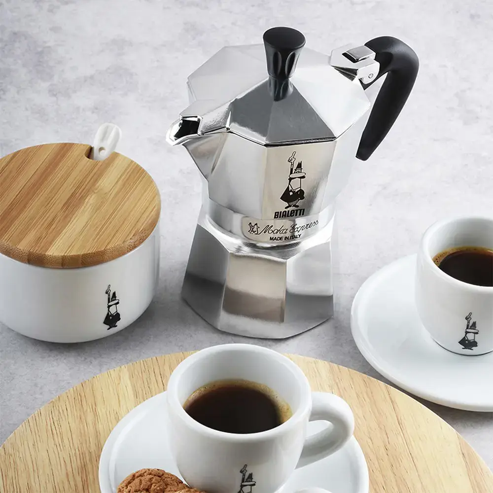 "Bialetti Moka Express" Moka puodas 0,55 l, juodas, sidabrinis
