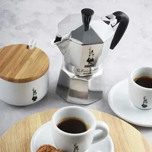 "Bialetti Moka Express" Moka puodas 0,55 l, juodas, sidabrinis